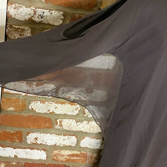 Jay Godfrey Open Slit Long Sleeve Chiffon Dress size 4 - Picture 10 of 15